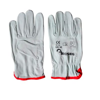 Guante Badana Blanco Tecseg