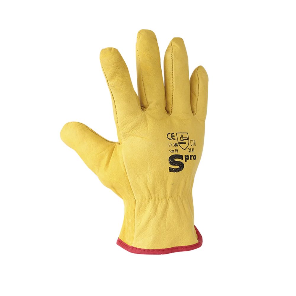 Guante de Badana Amarillo Spro