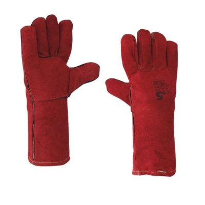 Guantes Soldador Carnaza Red Dragon 14 pulgadas con Kevlar Spro